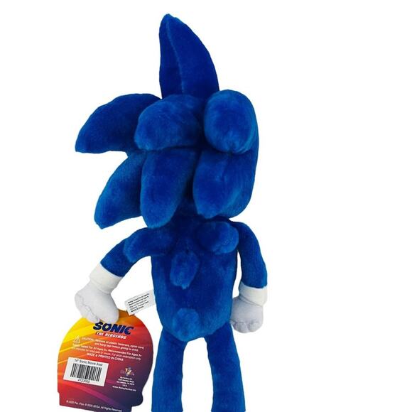 Official Toy Factory 15” Sonic The Hedgehog Movie Sonic Plush 2020 All Tags - Picture 5 of 7